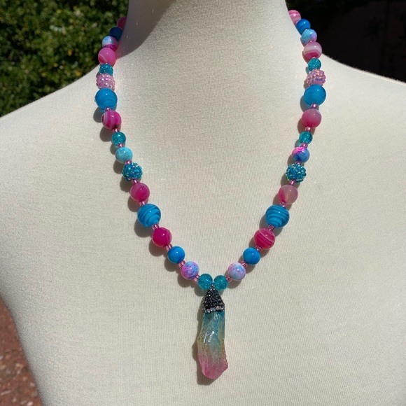 Bright Beaded Necklace - Picture 2 of 4